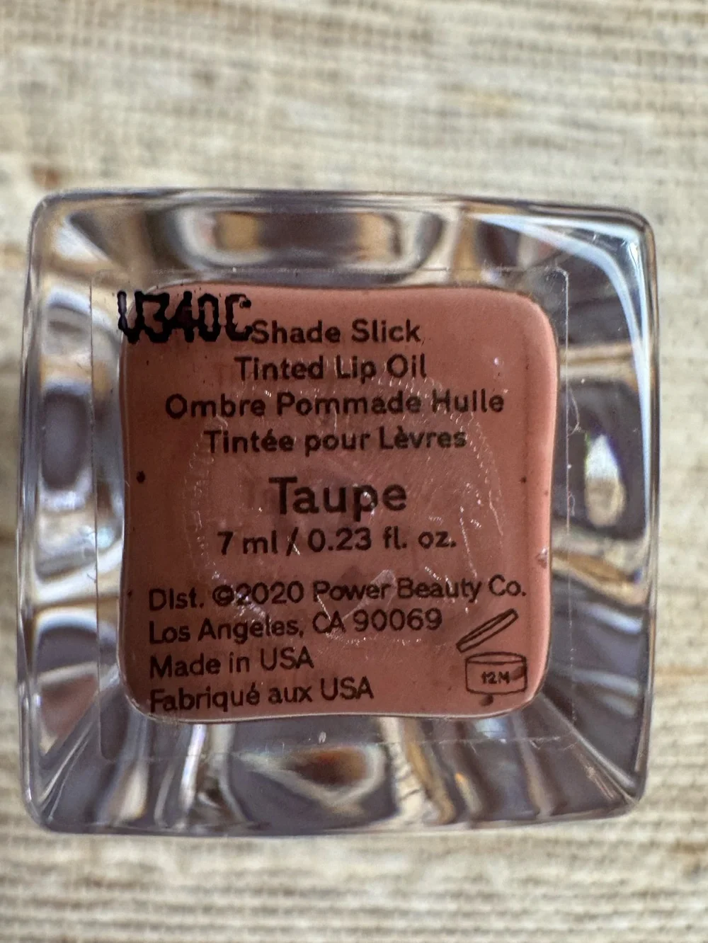 MERIT Beauty Shade Slick Tinted Lip Oil in the Classic Shade Taupe New - No Box